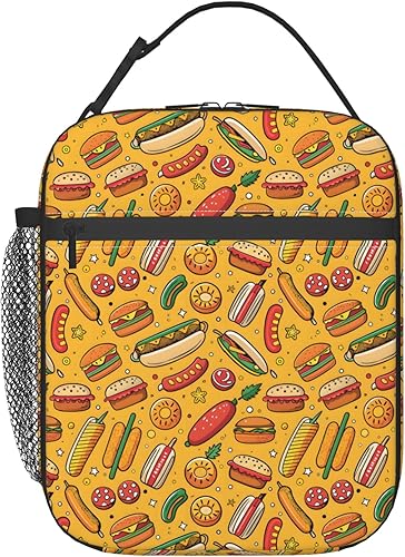 Bolsa de almuerzo para mujeres y hombres, lonchera aislada, reutilizable, a prueba de fugas, para oficina, trabajo, playa o viajes