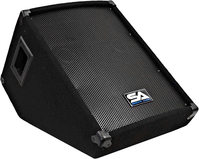 Seismic Audio Speakers Single Wedge Style Floor Monitor, Stage Monitor Speaker, PA/DJ