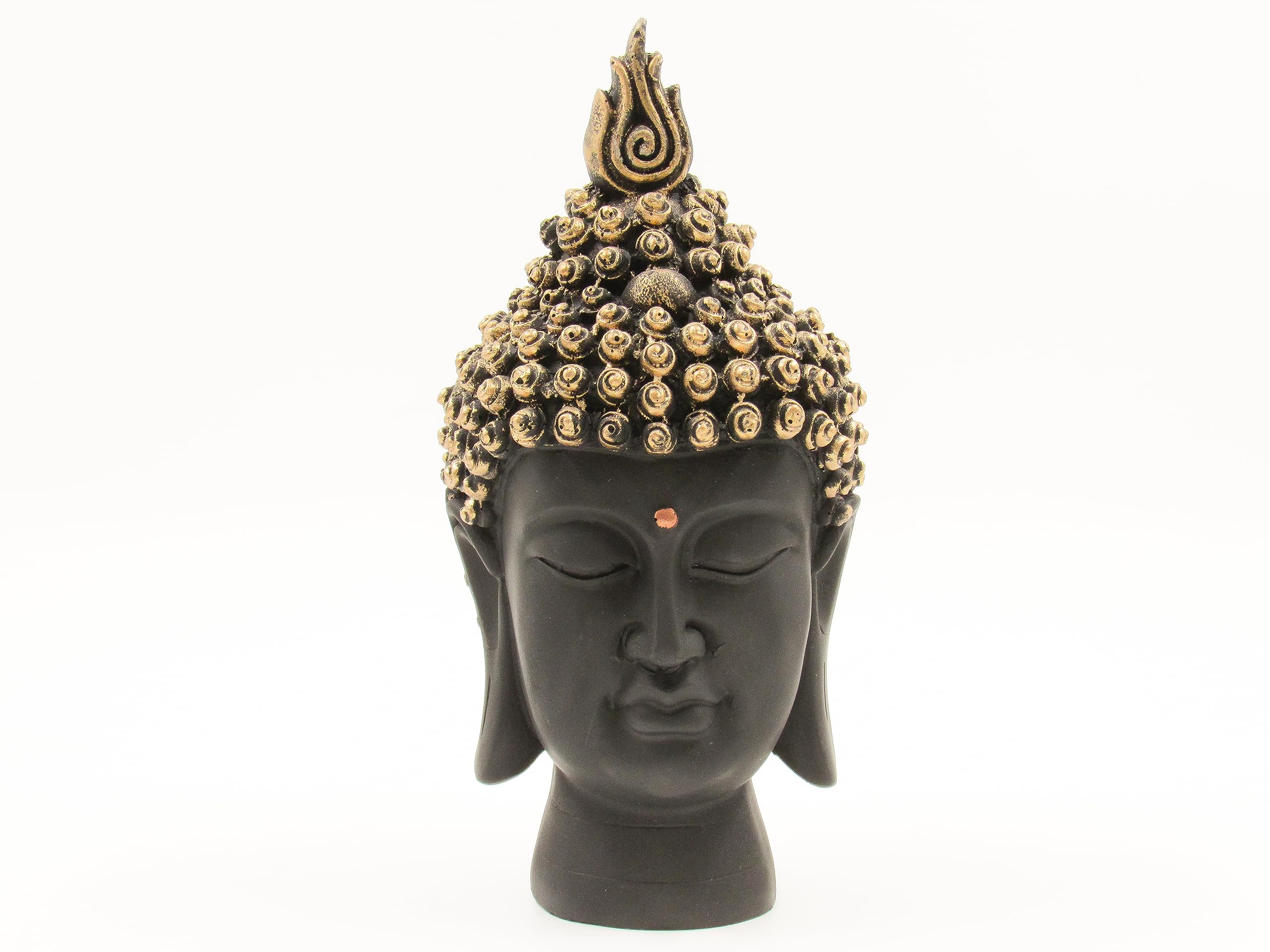 Ravya Emporium –Buddha Head Statue Resin face Decorative showpiece for Peace of Mind Figurine Auspicious Idol Gift on Occasions as Diwali, Weddings, housewarmings, Birthday, and Anniversary