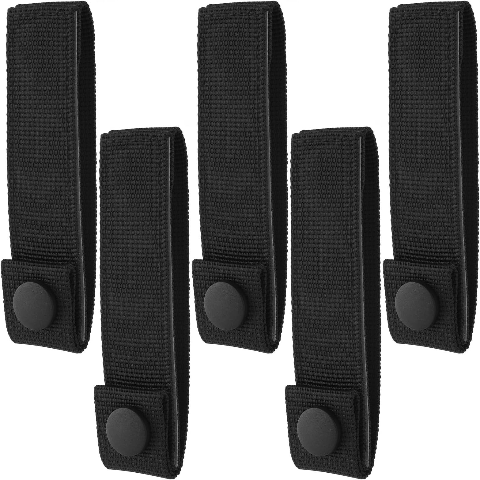 SAVITA 5pcs MOLLE Straps, MOLLE Webbing Straps Practical MOLLE Backpack Straps Nylon Snap Strap MOLLE Attachment Straps Accessories Strap Connectors for MOLLE