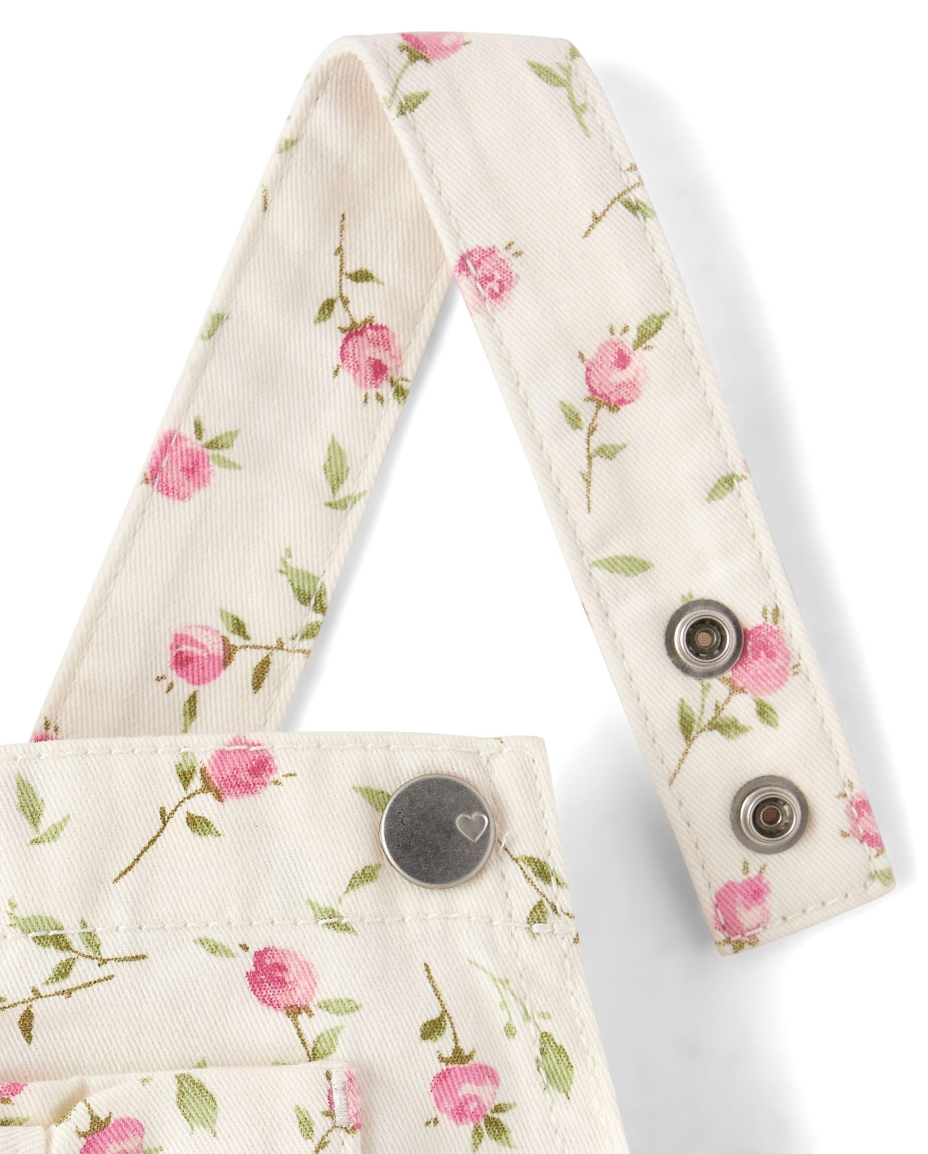 The Children's Place,Baby Girls,and Toddler Short Sleeve Shirt and Skirtall 2 Piece Outfit,Bunnys Tail Floral,5 Years