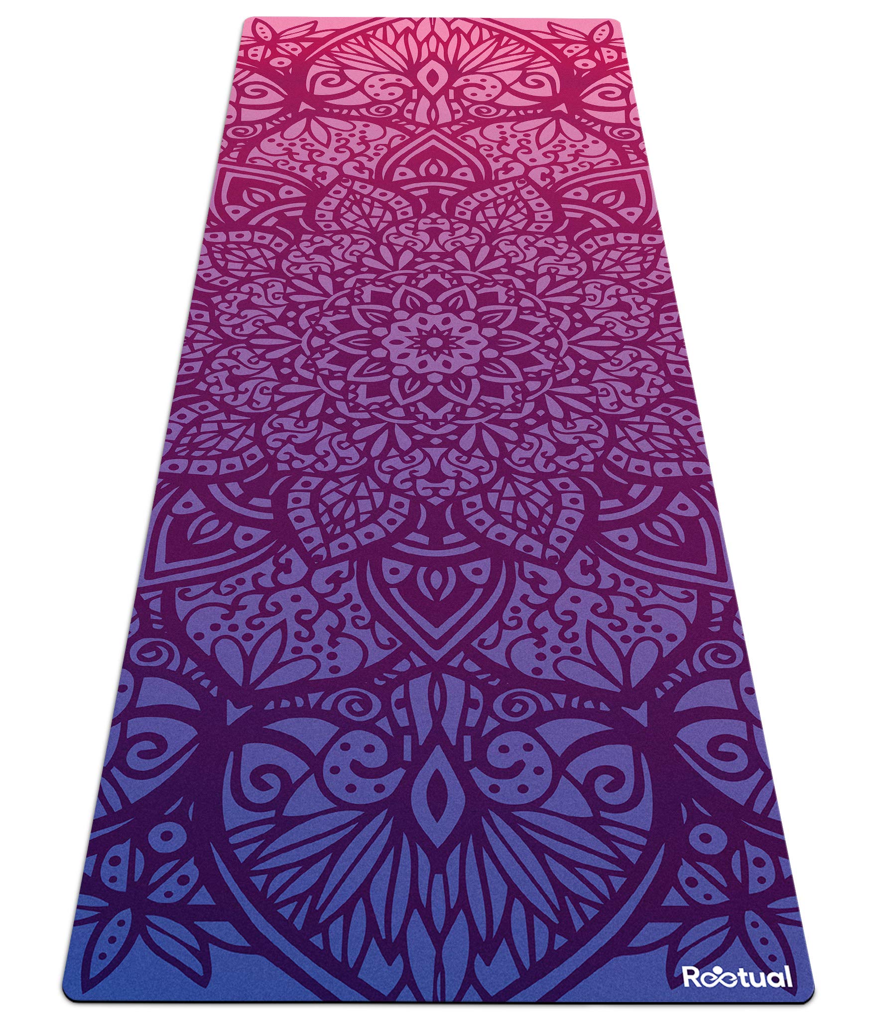 Reetual, The Yoga Mat That Adores Sweat | Premium Hot Yoga Mat Non Slip Towel Combo - with Carrying Strap | Eco Friendly | Designed for Bikram, Hot Yoga, Ashtanga, Vinyasa, Power