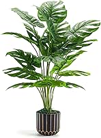 Der Rose 28'' Fake Plants Tall Artificial Monstera Faux Plants Indoor for Living Room Home House Decor