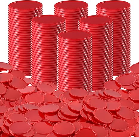 Amazon.com: Coopay 500 Pieces Plastic Learning Counters Disks Bingo ...