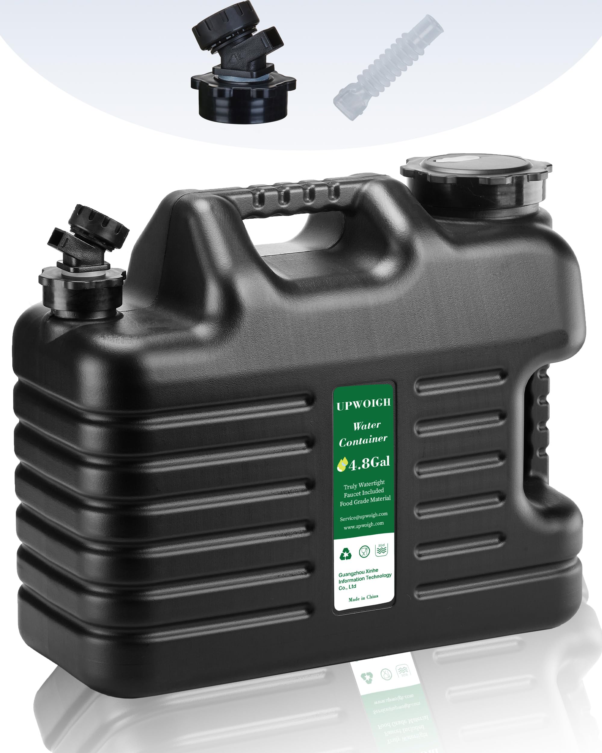 UPWOIGH 4.8 Gallon Water Jug, Thickened Water Storage