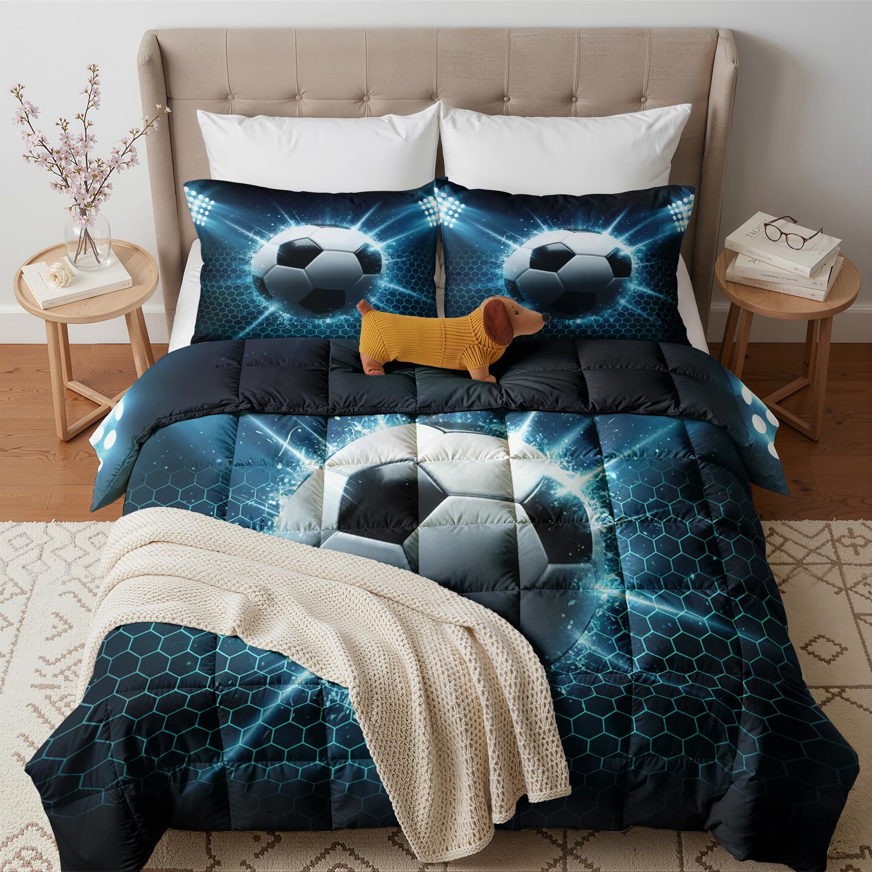 GEDAEUBA Football Sports Duvet King Size 10.5 Tog