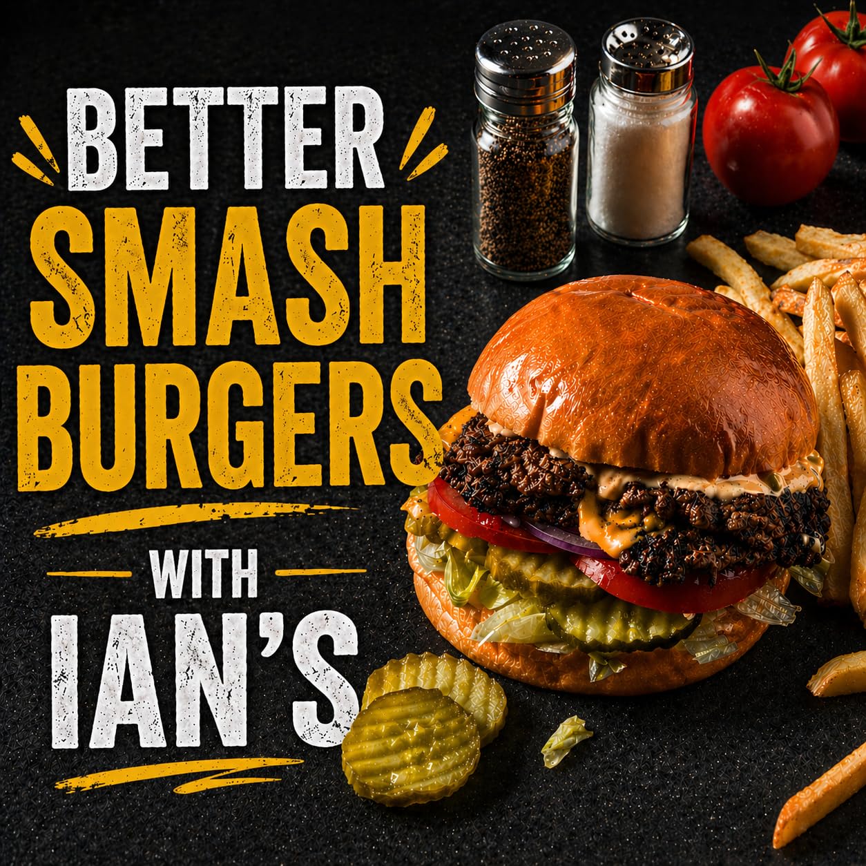 IAN's Prasa do burgerów Smash – żeliwna prasa do hamburgerów, wytrzymała prasa do burgerów, prasa do mięsa, świetny prezent dla taty