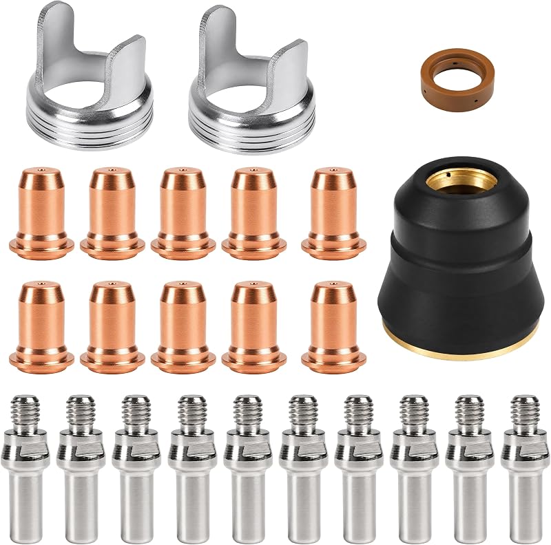 24pcs Plasma Cutting Torch Consumables Kit For YESWELDER CUT 55DS Pro/CUT 65DS, IPT40