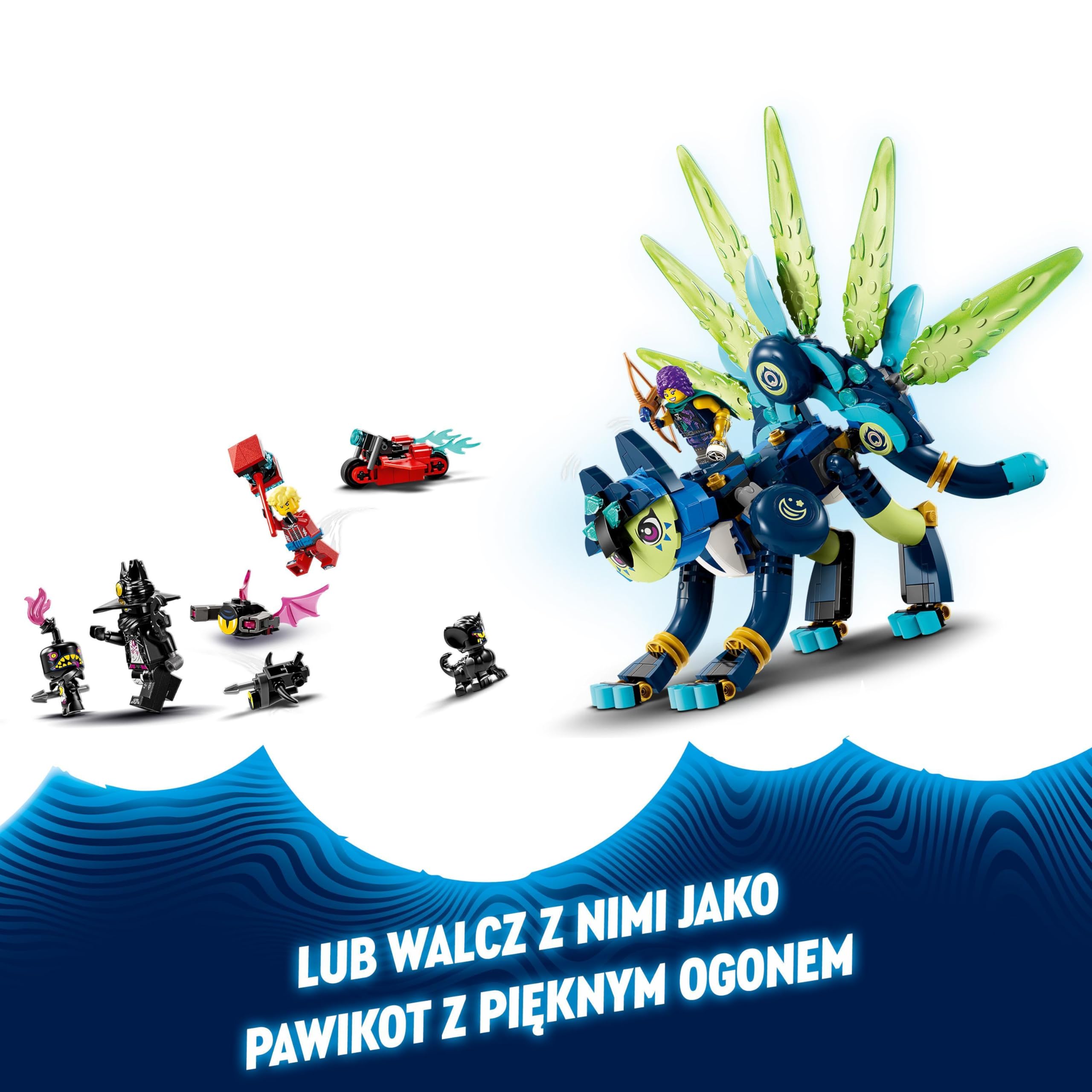 LEGO DREAMZzz Zoey i sowokot Zian, zabawka dla 9-latki, dla