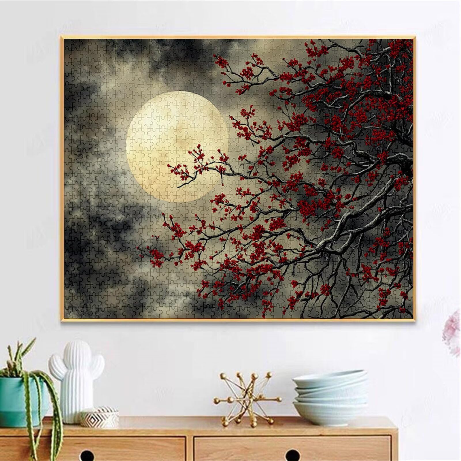 Puzzle 5000 Pezzi, 3 4 5 Anni Puzzle Luna 6 7 8 Anni Giochi Educativi Sostenibili Con Motivi Per Adulti Da Gioco in Legno Di Alta Qualità Jigsaw Fiore per Gioco Familiare, 2026 Regalo Natale H-2231