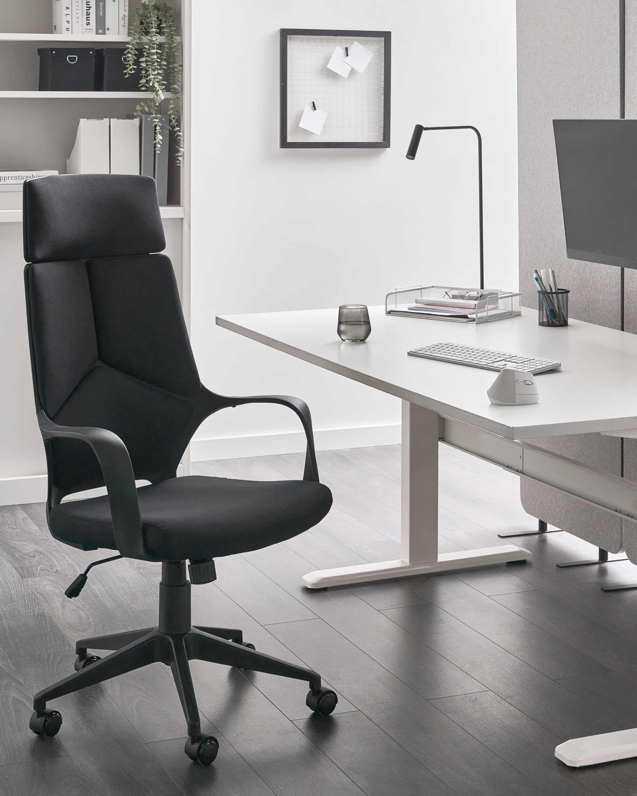 Krzesło biurowe regulacja wysokości obrotowe ergonomiczne czarne Delight II