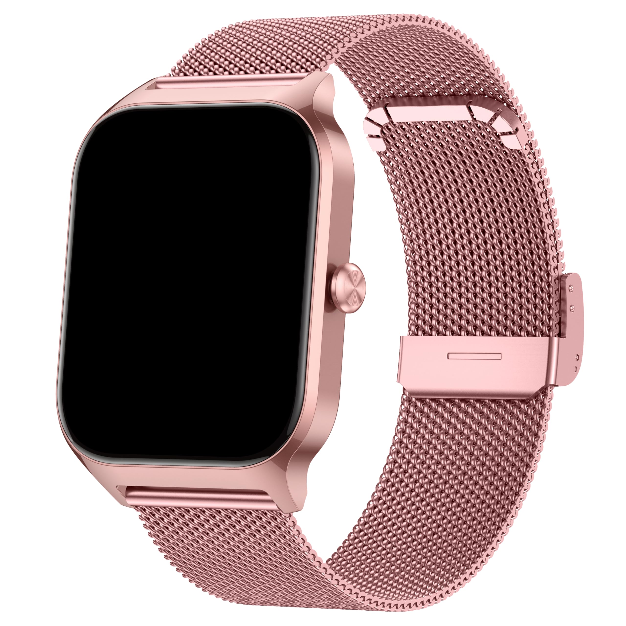 CASCHO Reloj Inteligente Mujer,1.85" HD Smartwatch con Llamadas,120+ Modos Deportes, Monitor Cardiaco y Sueño, Whatsapp Llamadas Bluetooth, Regalo Mujer, Android/iOS, Oro Rosa