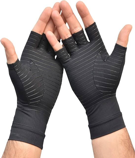 iMEDIC Anti Arthritis Fingerless Copper Compression Therapy Gloves