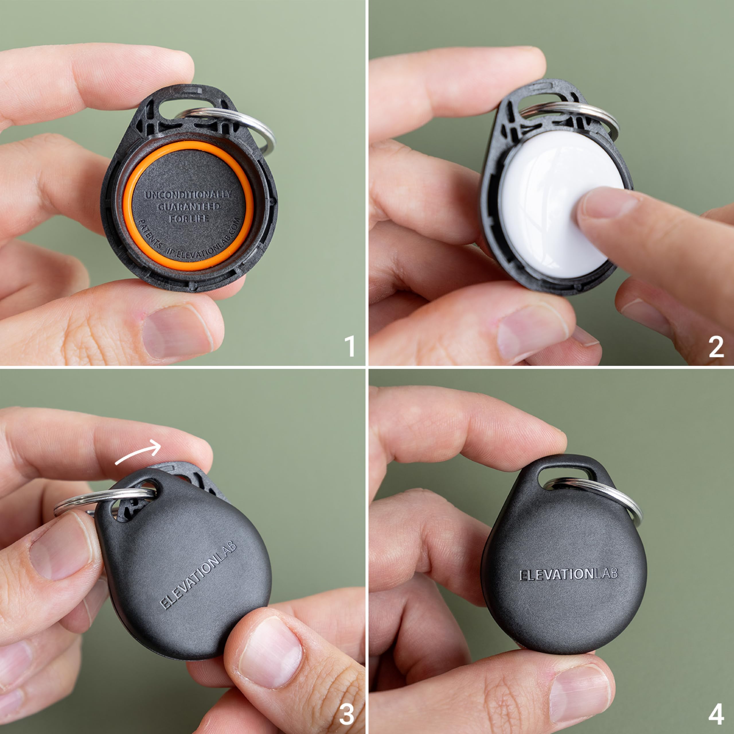 Amazon.com: Elevation Lab AirTag (Gen 1 & 2) Keychain Compact (4