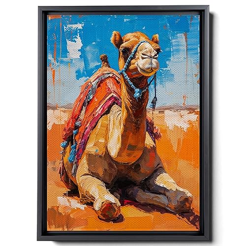 Camel Art Print Camel Wall Art Camel in the Desert Print Domesticated Animal Wall Art camel in desert, Modern Home Decor, Canvas Wall Art, Canvas