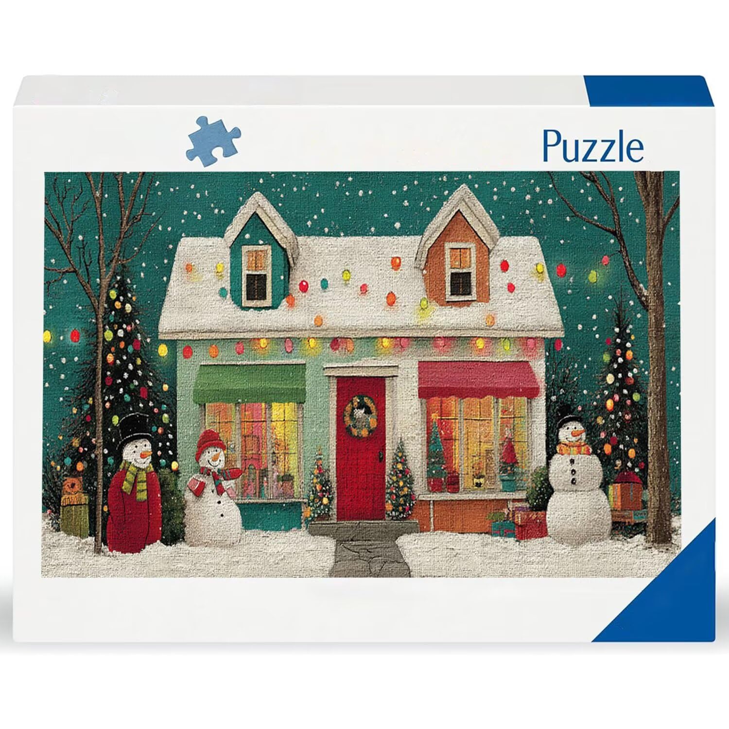 Puzzle para Adultos 1692 Piezas, Paisaje navideño Puzzle, Difícil, Desafiante, Rompecabezas Encajan Perfectamente, Letras en la Parte Posterior, sin Polvo, Regalo para Personas Mayores (179x31cm) v852