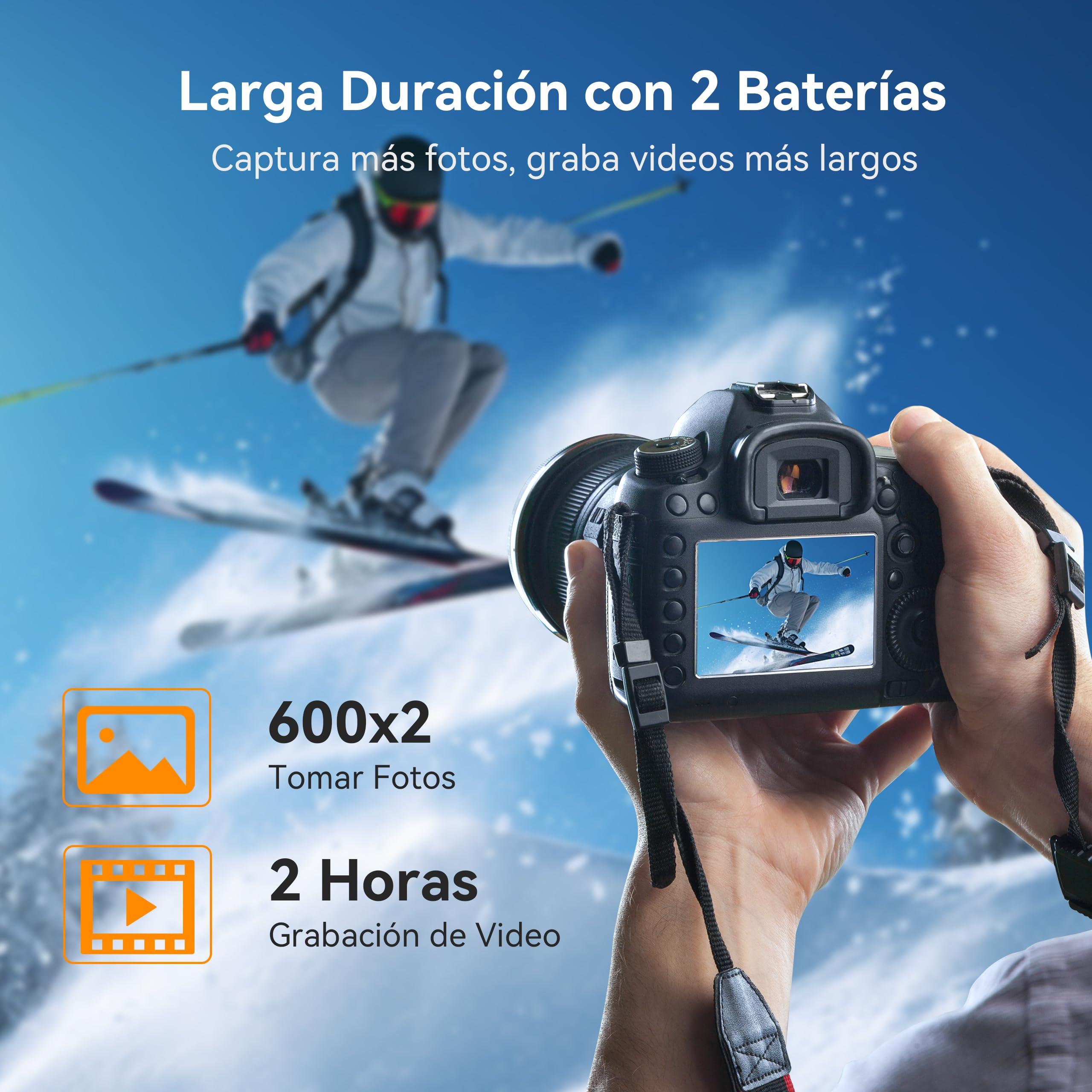 ENEGON batería LP - E12 20w El Kit de Cargador rápido de Almacenamiento de Doble batería(1200mah) es para Canon EOS M50 Mark II, M50, EOS M10, M100, M200, Rebel SL1, 100D, Kiss X7, PowerShot SX70 HS