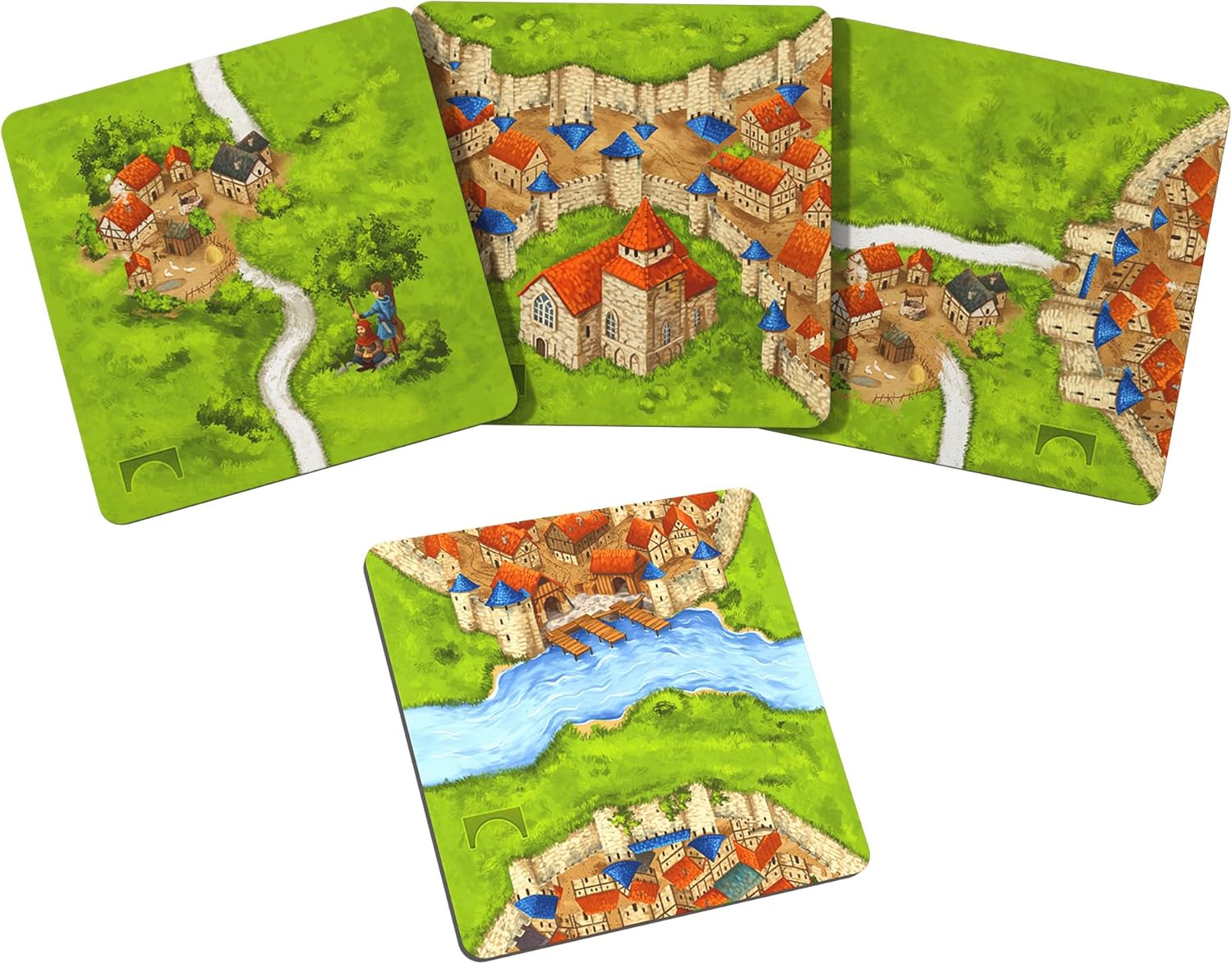 Hans Im Gluck Carcassonne Castles & Bridges Board Game Expansion - Add Bridges, Barns & Castles for New Scoring and Strategy, Family Fun for Kids & Adults, Ages 8+, 2-5 Players, 45 Minute Playtime