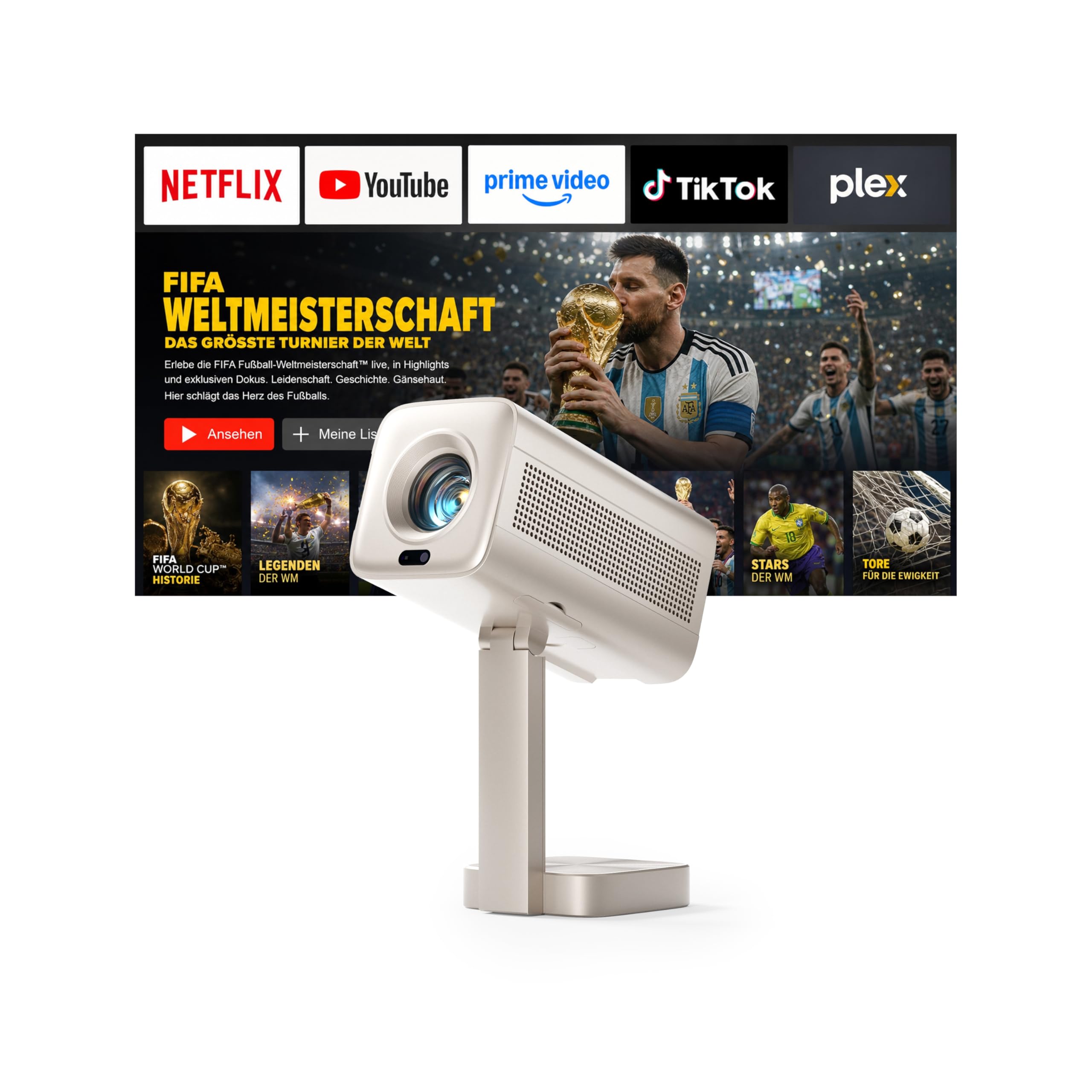 Magcubic Mini Beamer 4K Smart Projektor 5G WiFi 6 BT 5.4 Ansicht 12