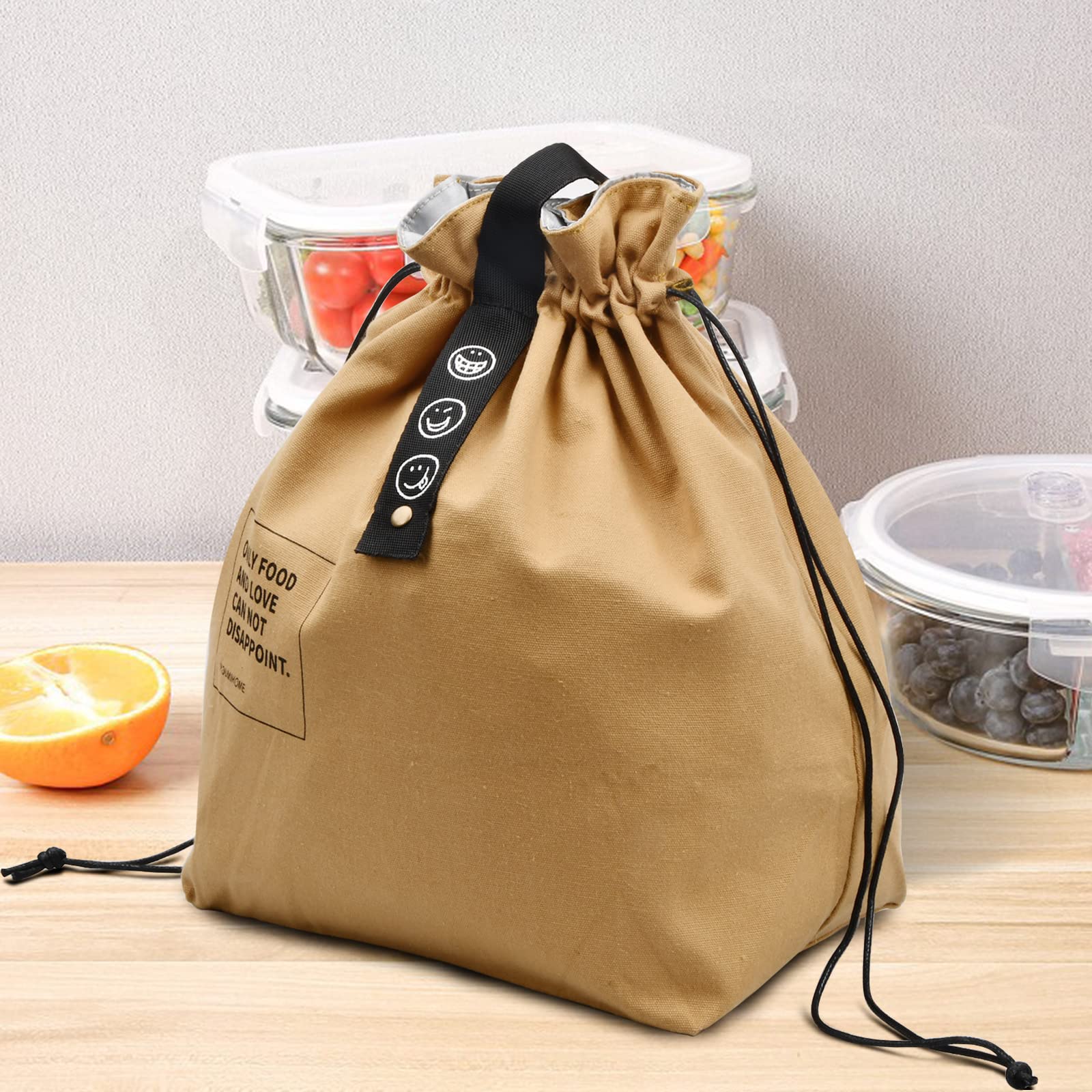 Porta Pranzo Umami Con Posate Portavivande Termico In Tela Per