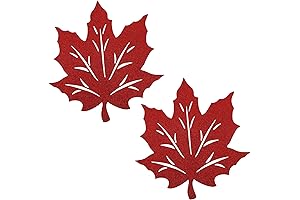 ABOOFAN Thanksgiving Leaf Hollow Felt Placemats Table Mats