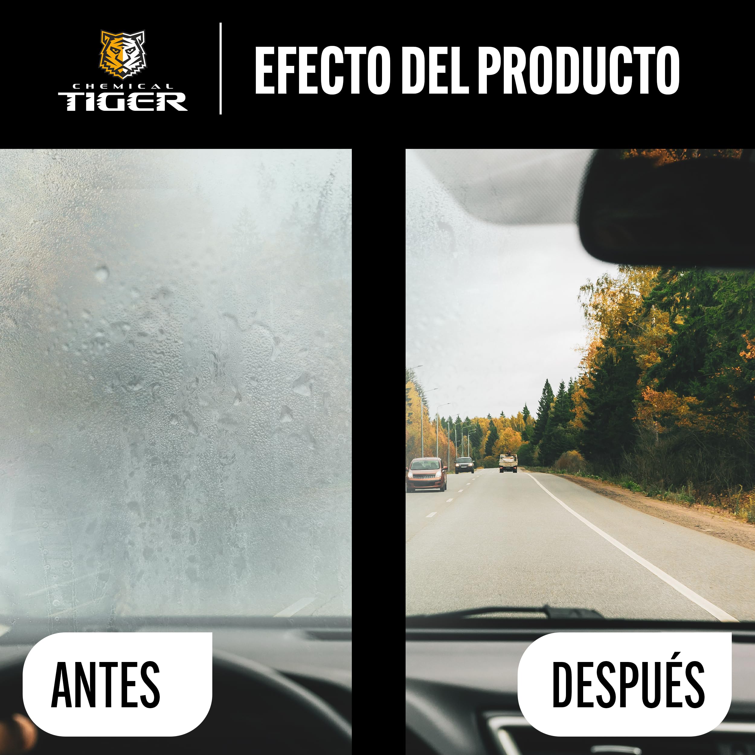 Spray antivaho para gafas, parabrisas de automóviles - Antivaho para ventanas, espejos retrovisores y laterales - Limpiador de espejos, visibilidad clara - PERFECT Antifog 500 ml