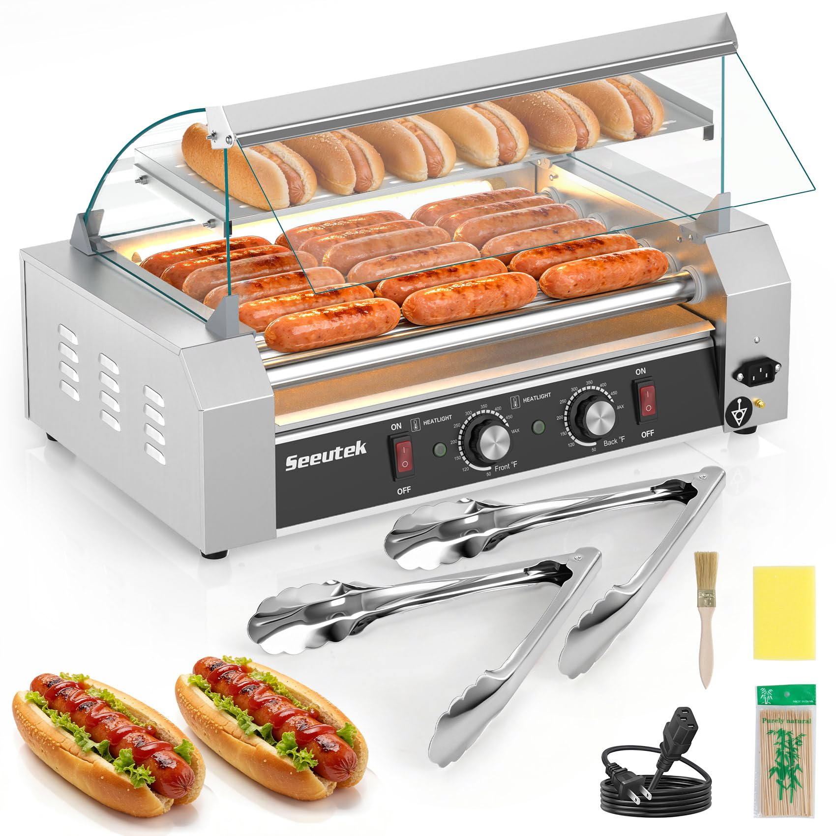 Seeutek Hot Dog Roller 7-Roller LED