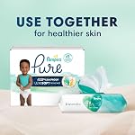 Pampers Pure Baby Diapers, Size 3, Up to 100% Leakproof, Premium Hypoallergenic Soft Diapers, 1 Pack (Count of 66)