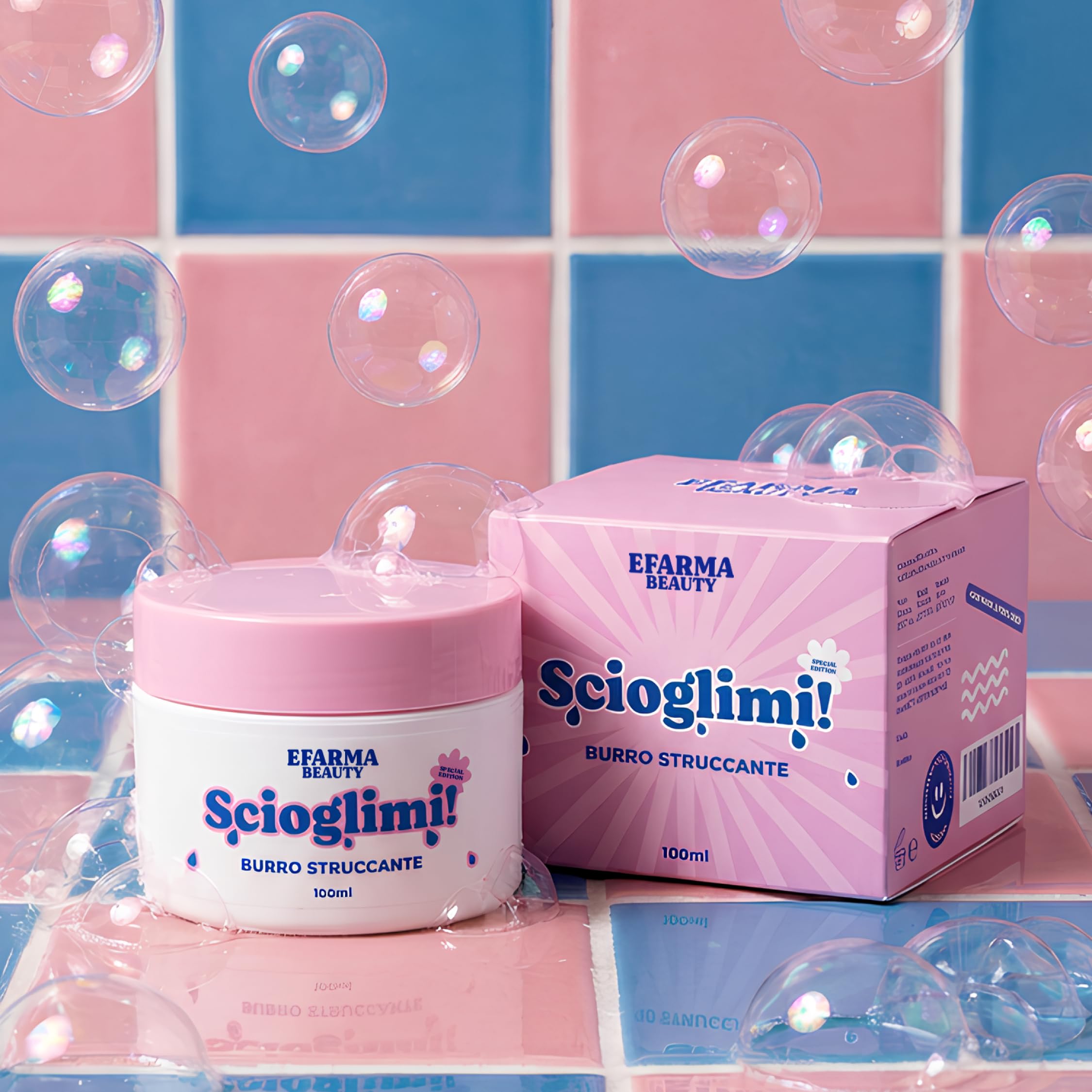 eFarma Beauty Scioglimi! Burro Struccante Viso Delicato 100 ml con Burro di Karité e Vitamina E Made in Italy
