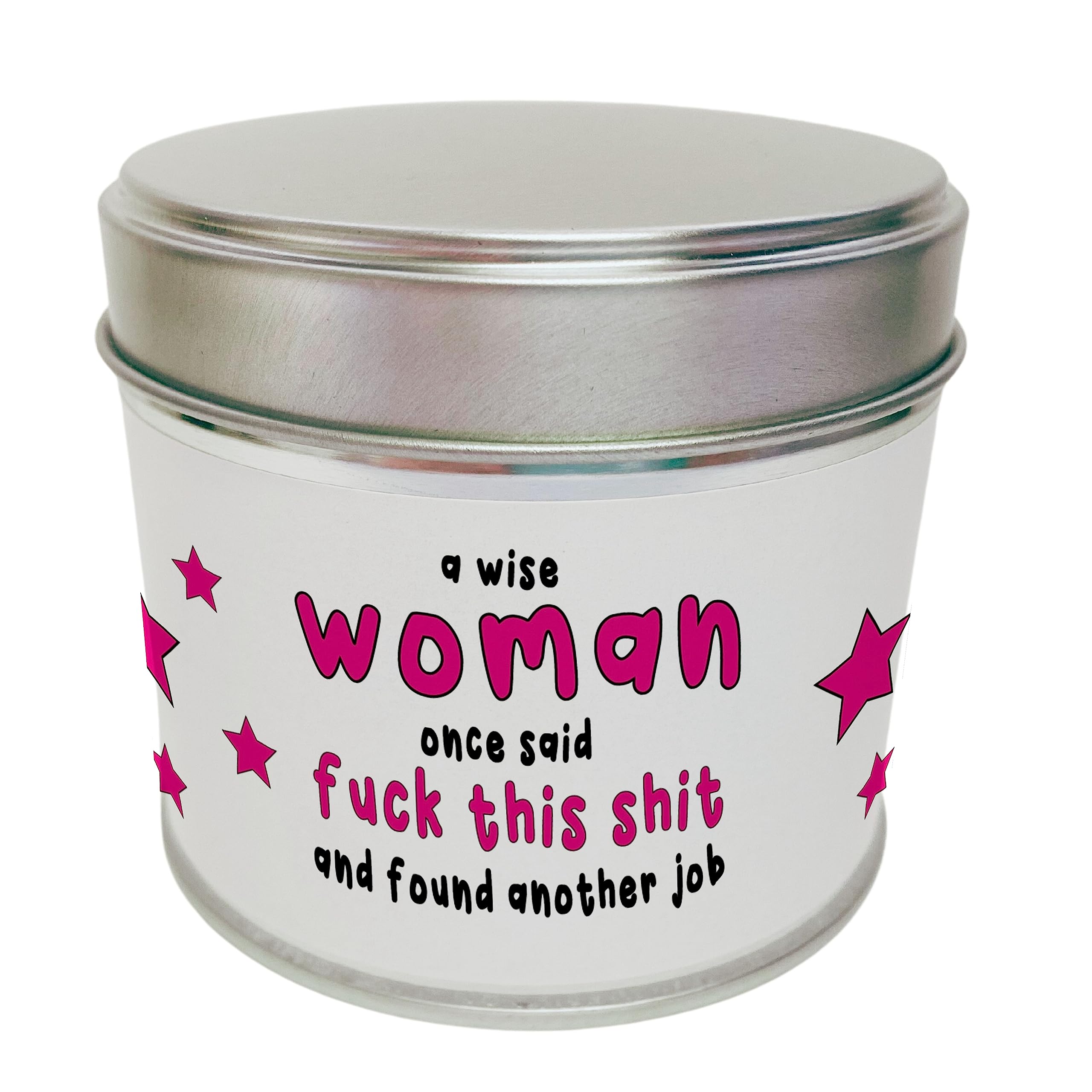Wanky Candles Multi Wanky Candle - New Job - For Her - Tin With Lid - A Wise Woman Once Said Wct97