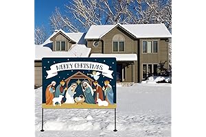 Christmas Decorations Nativity Scene Outdoor Yard Signs for Garden Lawn Christmas Holy Manger
