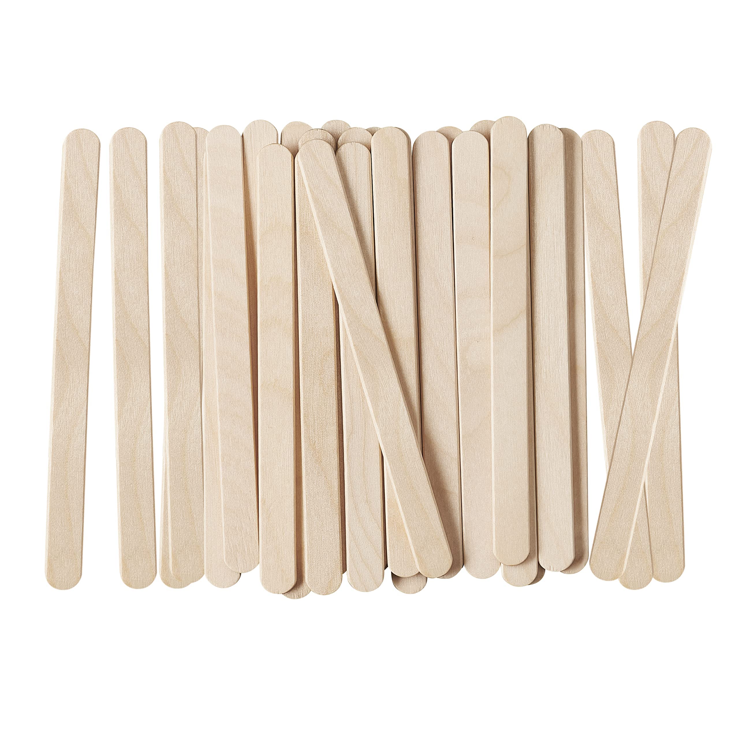 DNY 4.5 Inch Wooden Multi-Purpose Popsicle Sticks – Craft, Ice Cream, Waxing, Tongue Depressor & More – Durable Natural Wood Sticks for DIY, Medical, and Food Use (Formerly Comfy Package) (50)-image-41