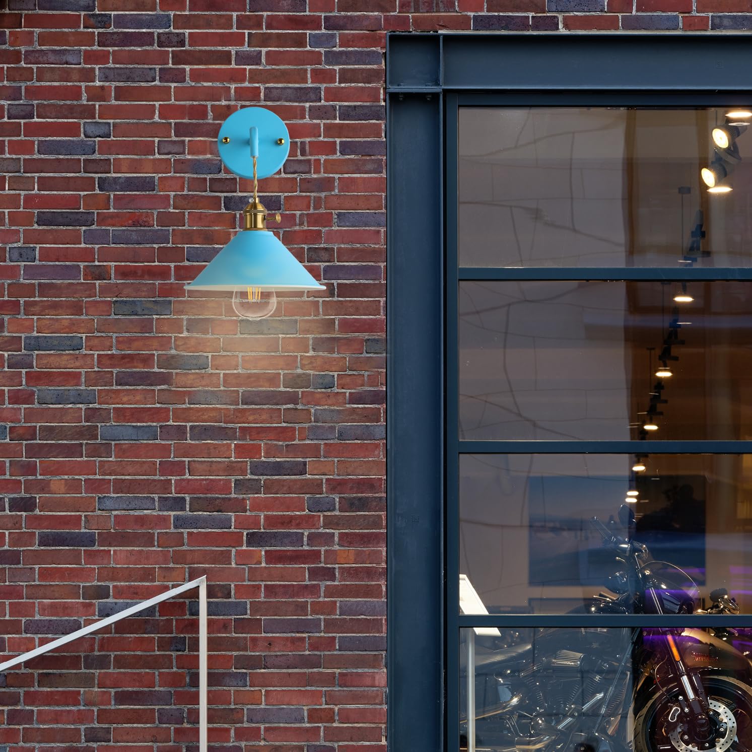 Azanaz Industriale lampada da parete Applique da Parete Metallo Vintage Applique Industrial lampada a corridoio Retro applique lampade per illuminazione da parete