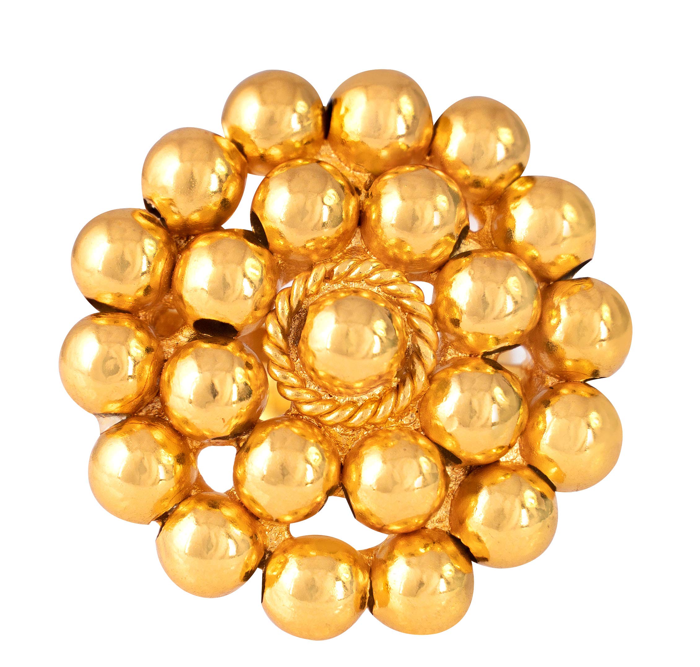 jfl Jewellery for Less Gold Plated Flower Beaded Adjustable Finger Ring For Women & Girls,Valentine-picture-30