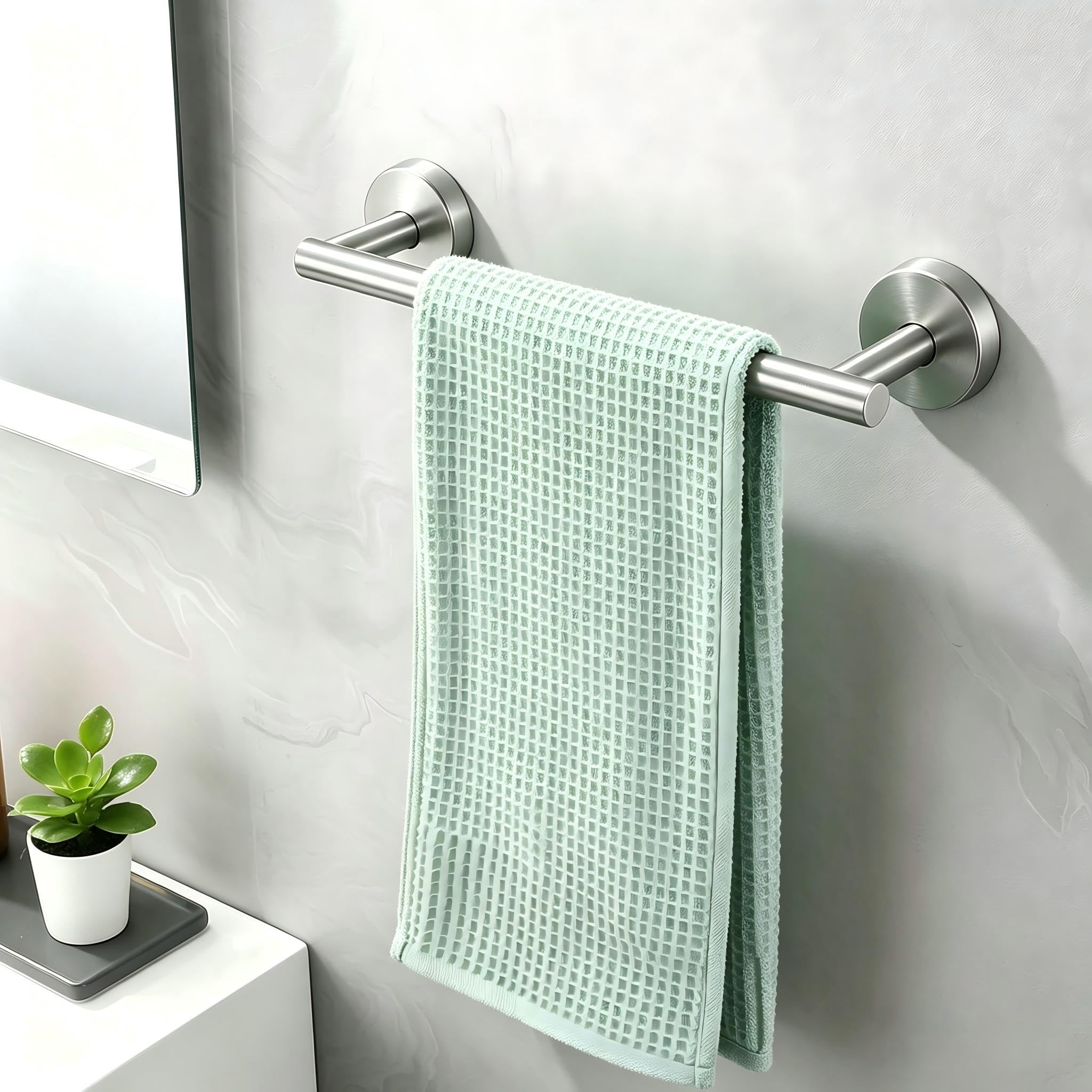 30CM Self-adhesive Single Towel Rail, 304 Stainless Steel, No Drill