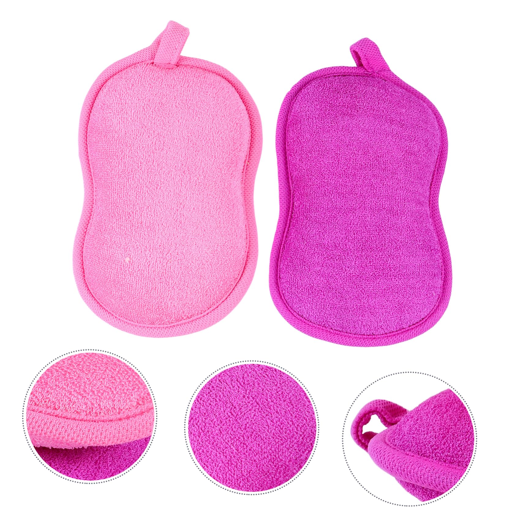 Housoutil 3 Set Di Spugne Da Bagno Per Bambini Spugne Per Neonati Per Scrub Da Bagno Design Delicato Esfoliazione Sicura Per Pelli Delicate 4 Pezzi*3
