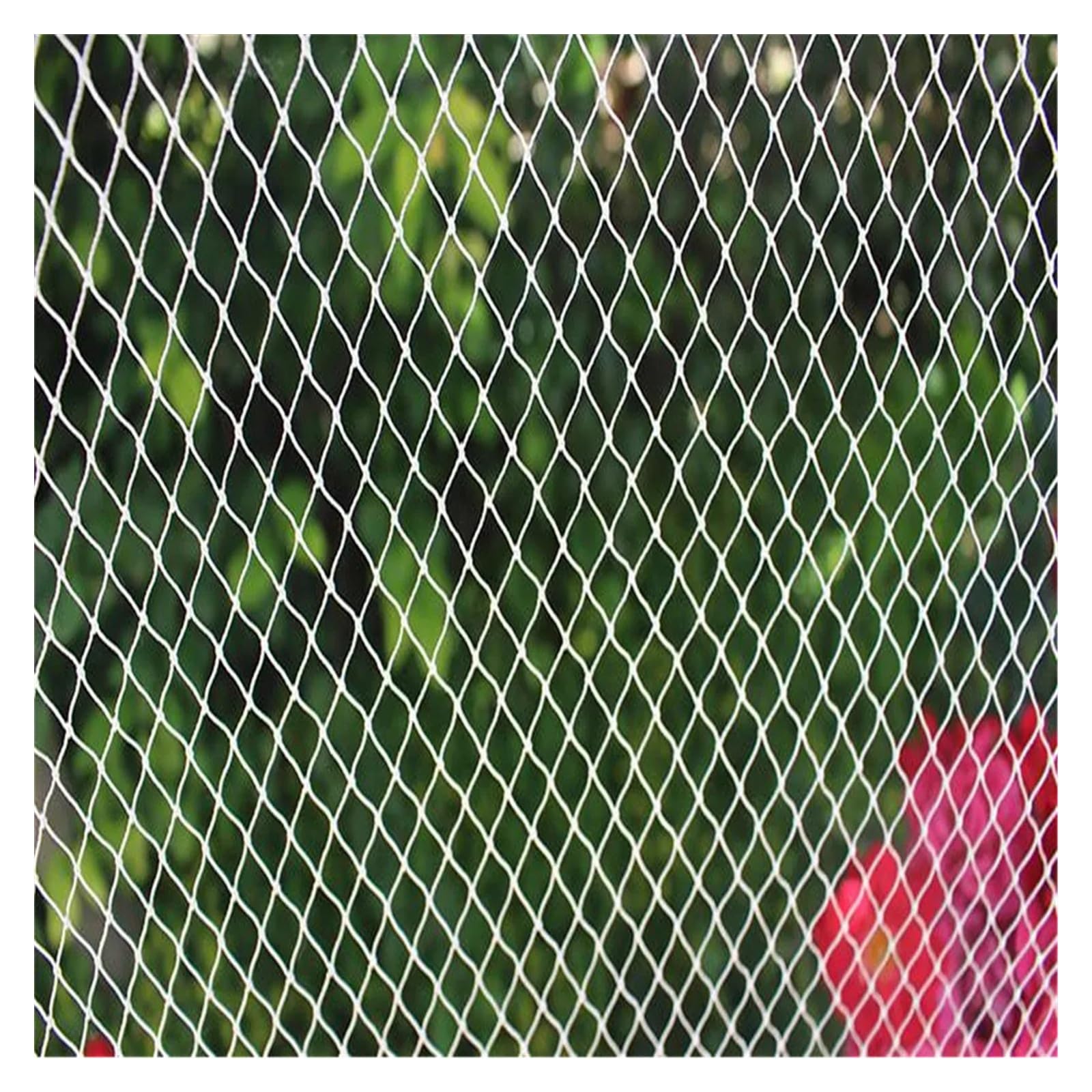 Questa Rete di Protezione per Uccelli in Nylon di Alta qualità - 1 m x 10 m, Bianca, per Giardino e Balcone, Decorazione per Matrimoni, Protezione per Gatti, Rete per Esterni per la decorazi
