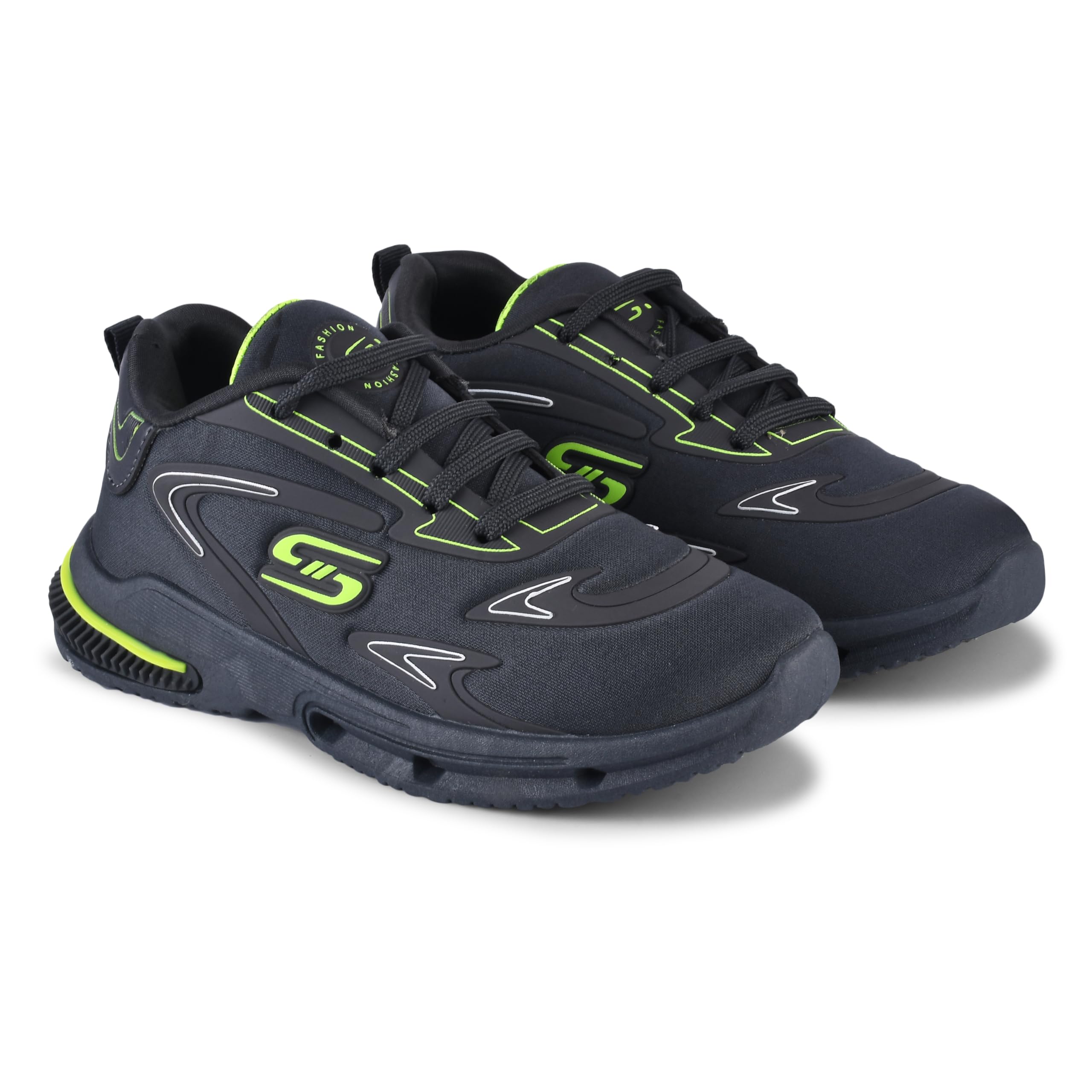 Kats Boys Sport Running & Walking Shoes with Lightweight mesh Upper PVC Sole Casual Lace-Up Shoes for Kids & Boys -Black, 12 (B0CLV4Z5DP) Amazon Price History, Amazon Price Tracker