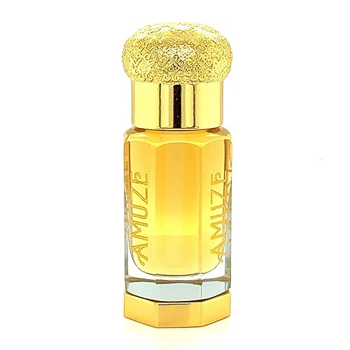 Ámbar dulce, 0.2 fl oz | Aceite de perfume premium | Aceite Attar | Sin alcohol | Vegano y libre de crueldad | por Amuze Fragrance