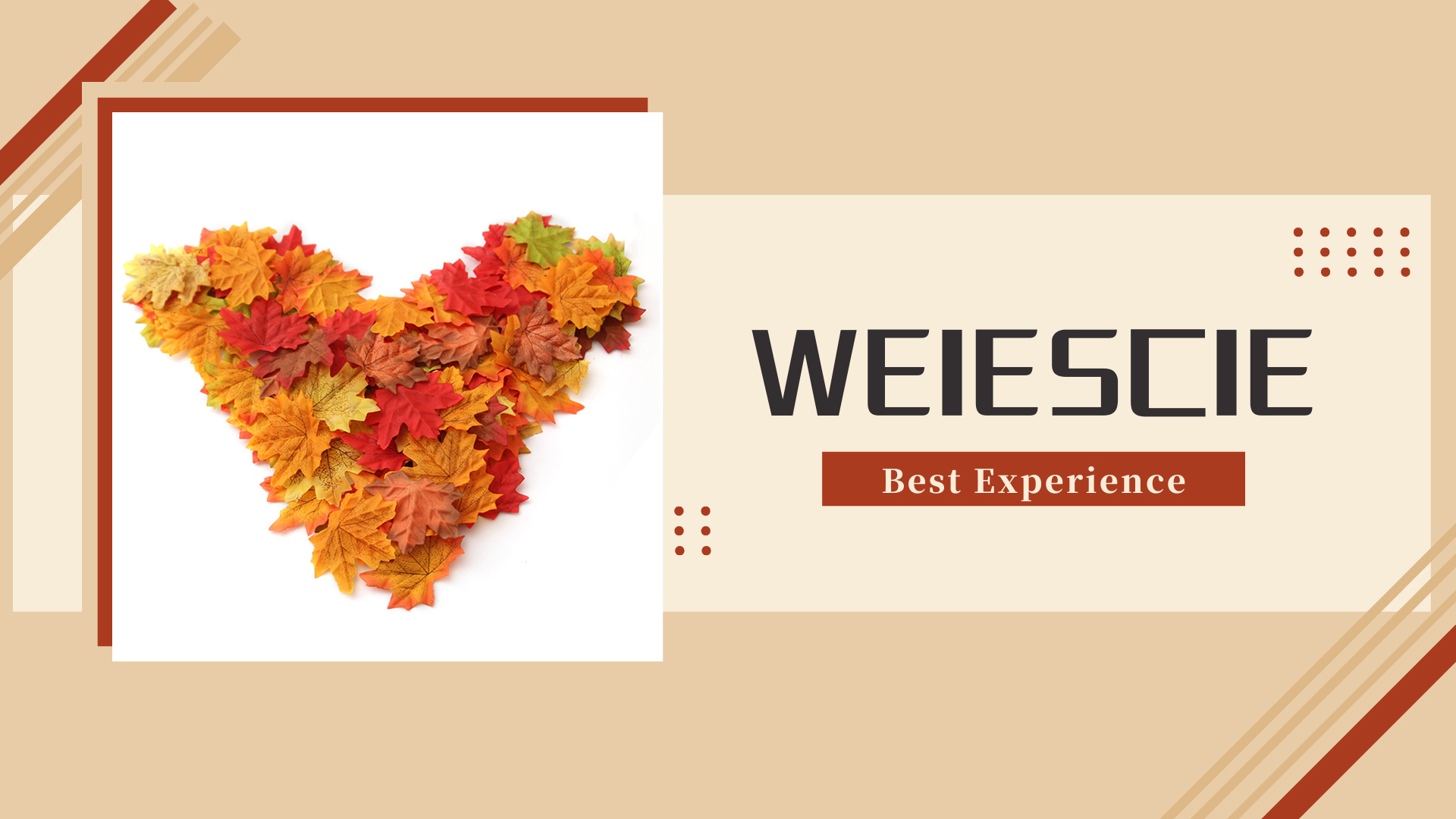 Foglie D'Acero Artificiali Autunnali - 150 Pezzi 8 Cm Per Decorazioni