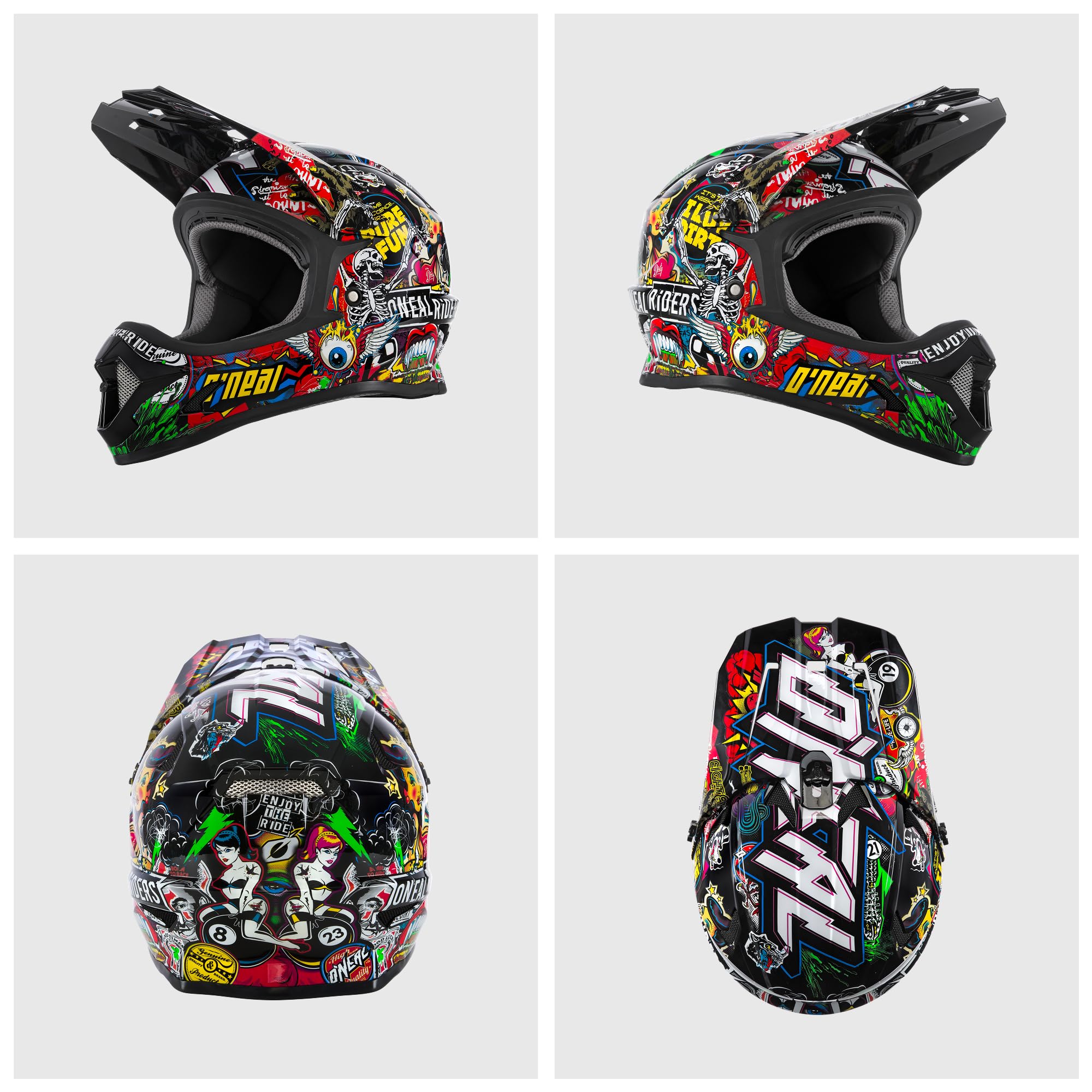 O'Neal Sonus Visiera Casco Sonus Youth Crank, Multicolore Unisex - Adulto