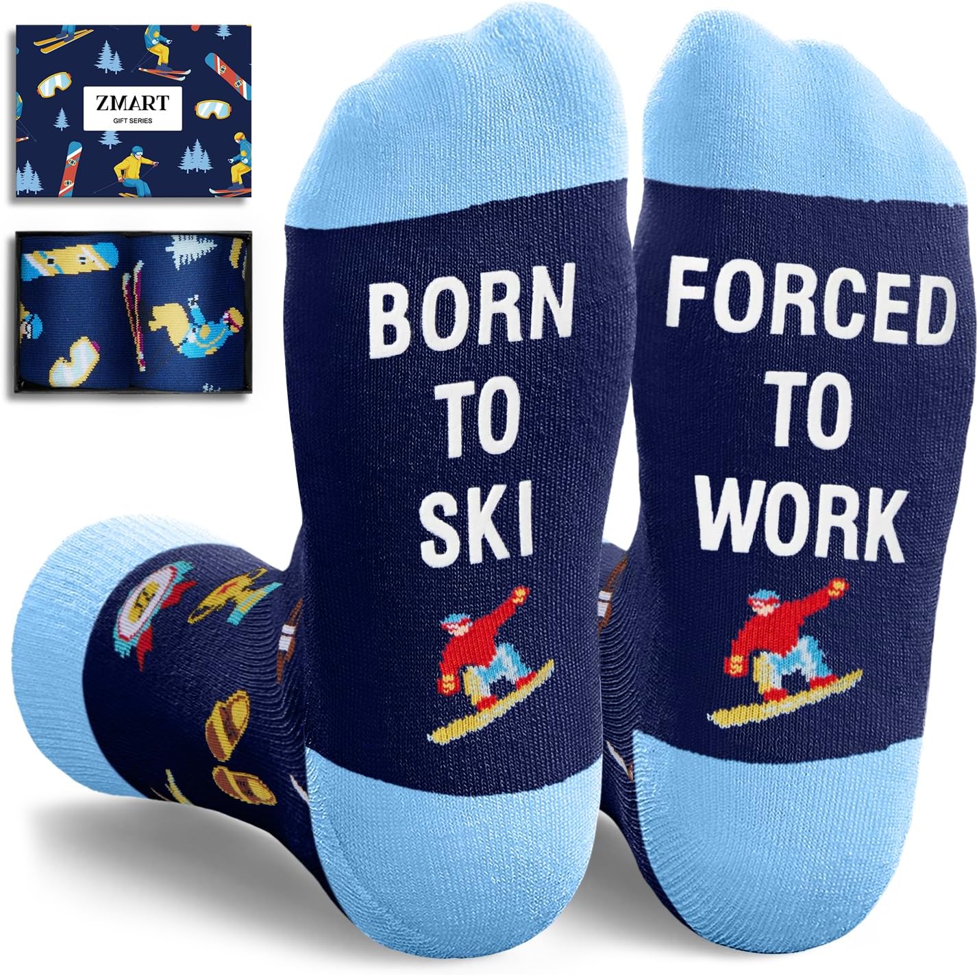 Zmart Men Women Funny Socks - Outdoorsman Gifts for Racing Golfing Hunting Lovers