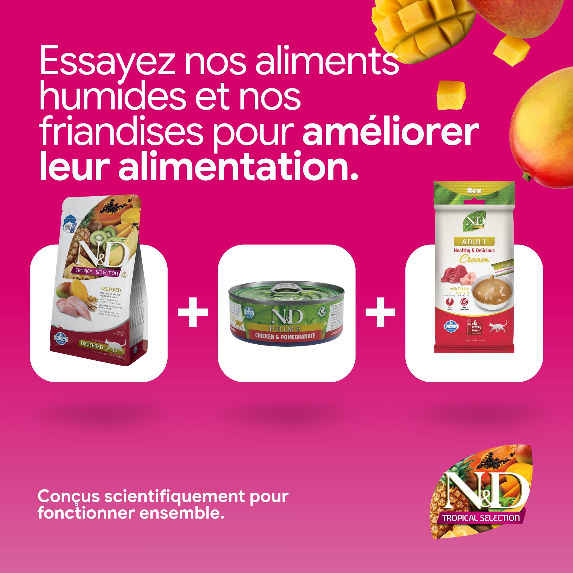 N&D Tropical Selection Stérilisé • Poulet & Fruits Tropicaux 10 kg