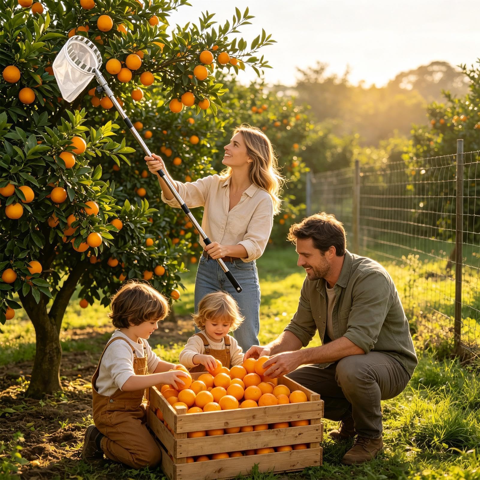 Attrezzo Raccoglifrutta Regolabile 10 Sezioni Estensibile In Acciaio | Raccolta Frutta Per Bacche Mango Ciliegia Limone Arancia Avocado Pesca Noce Pinoli Verdure