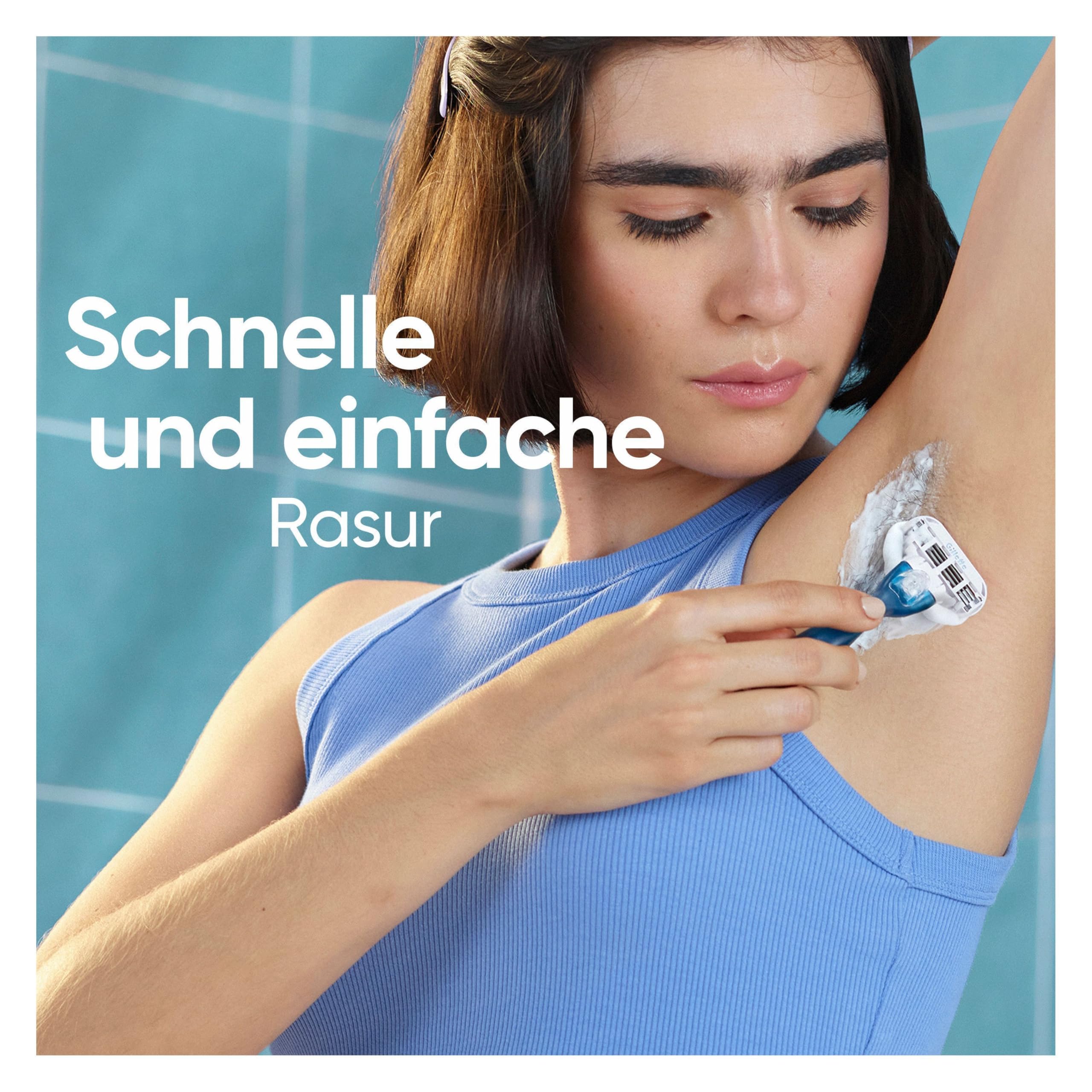 Gillette Venus Smooth Rasierklingen, 16 Original Ersatzklingen, Blau - Damenrasierer, Klingen für Nassrasierer für Eine Glatte Rasur mit 3 Klingen, Die Eine Schnelle Und Gründliche Rasur Ermöglichen
