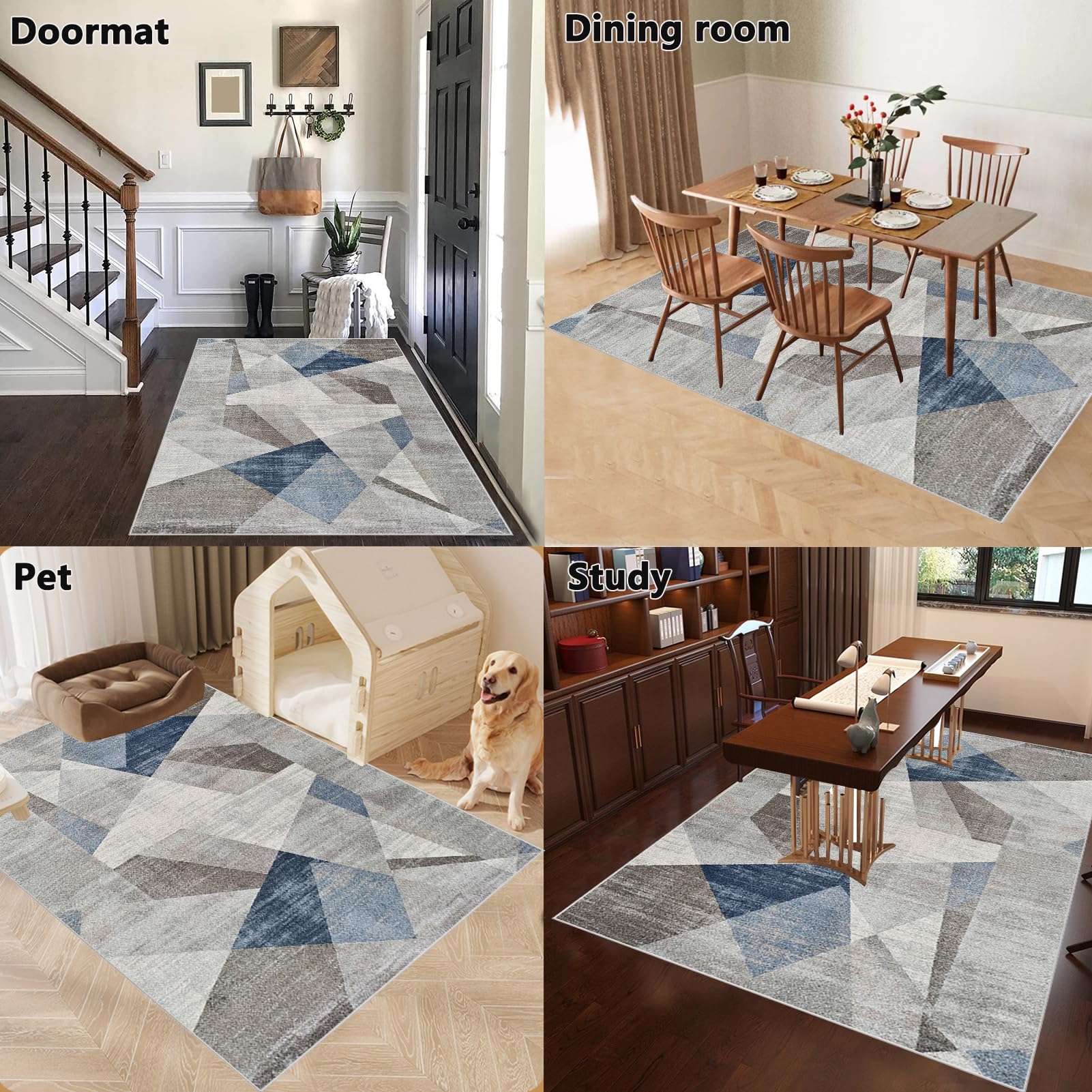 Protettivo Pavimento Duro Tappeto Per Sedia Ufficio 90x120cm - Antiscivolo, Protettivo Per Pavimenti Duri Tappeto Per Sedia Con Ruote - Foto 9