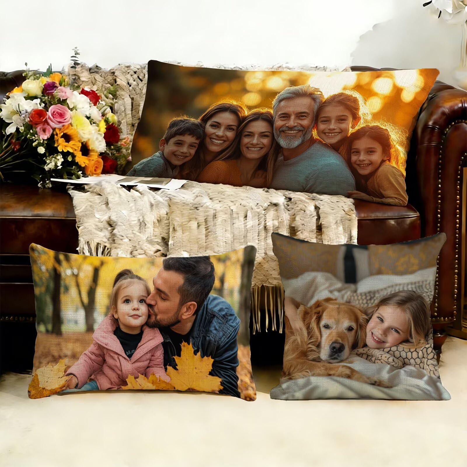 Cojin Personalizado con Foto, Funda Almohada 60x180cm - Cojín Personalizado con tu Foto, Impresión a Doble Cara Diseño o Texto, Almohada fotos Personalizadas Regalo Mujer, Lavable, Envío Rápido J1-222