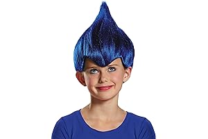 Perky Blue Afro Kid Wig: The Ultimate Hair-Raising Fun for Little Ones!