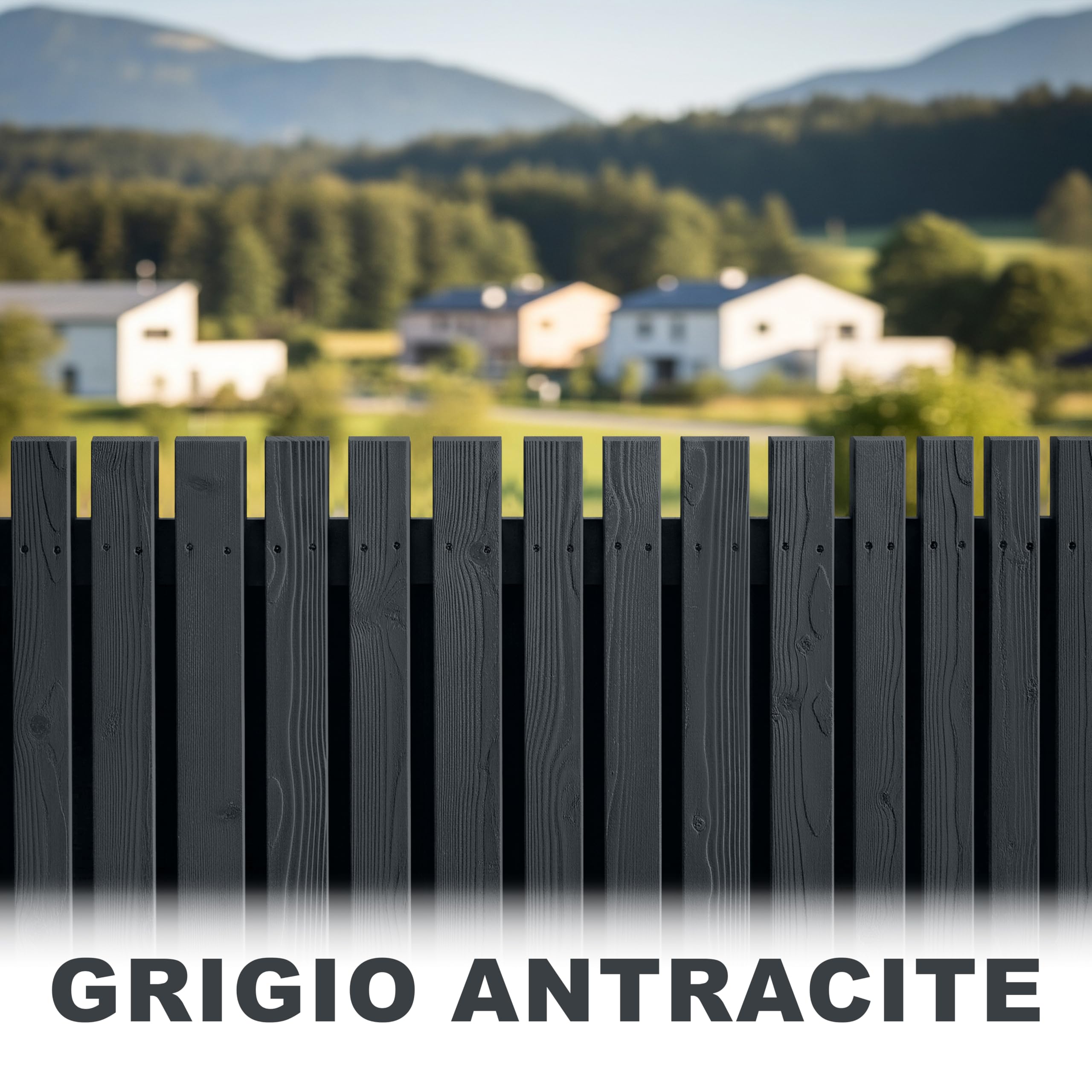 WO-WE Pittura colorata opaca per legno vernice acqua mobili protettiva W421 Grigio antracite sim. RAL 7016-5L
