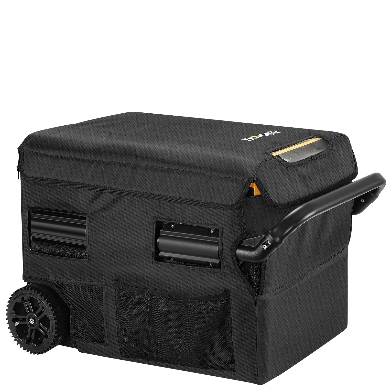 BougeRV 37 Quart Car Refrigerator Carrying Case, Black, Insulated, Protective Materials, Excellent Ventilation, Extra Storage Space | Fridge.com